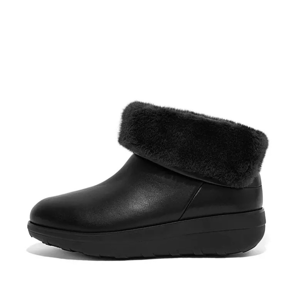 Fitflop Mukluk Shorty boot waterproof black leather - Picture 4 of 9